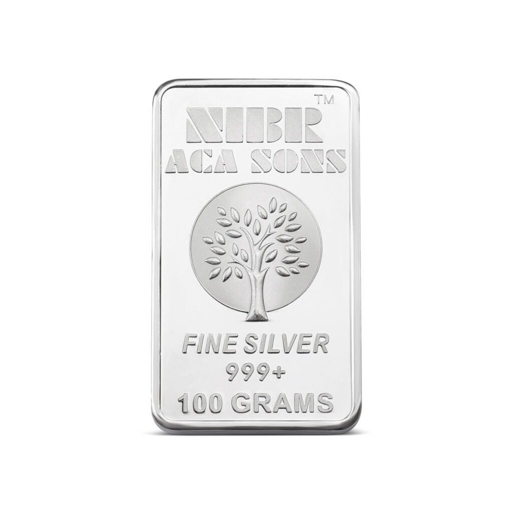 100 Grams Silver Bar 999