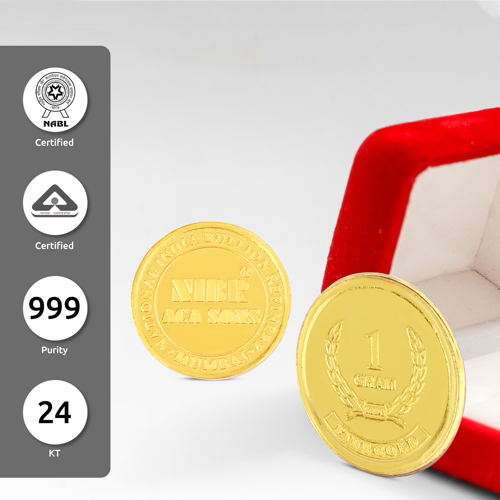 1 Gram Gold Coin 999 (24 Karat)