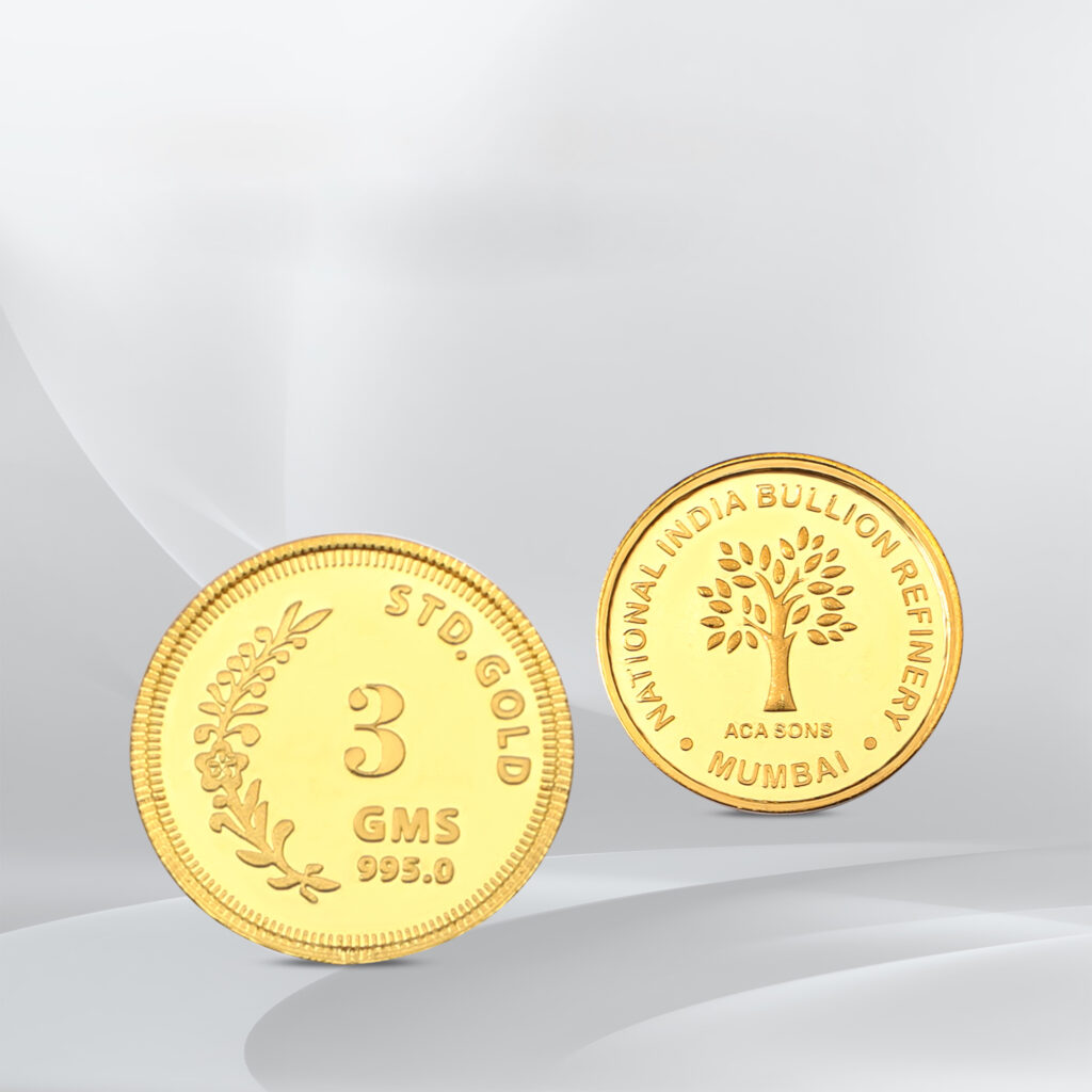 3 Grams Gold Coin 995